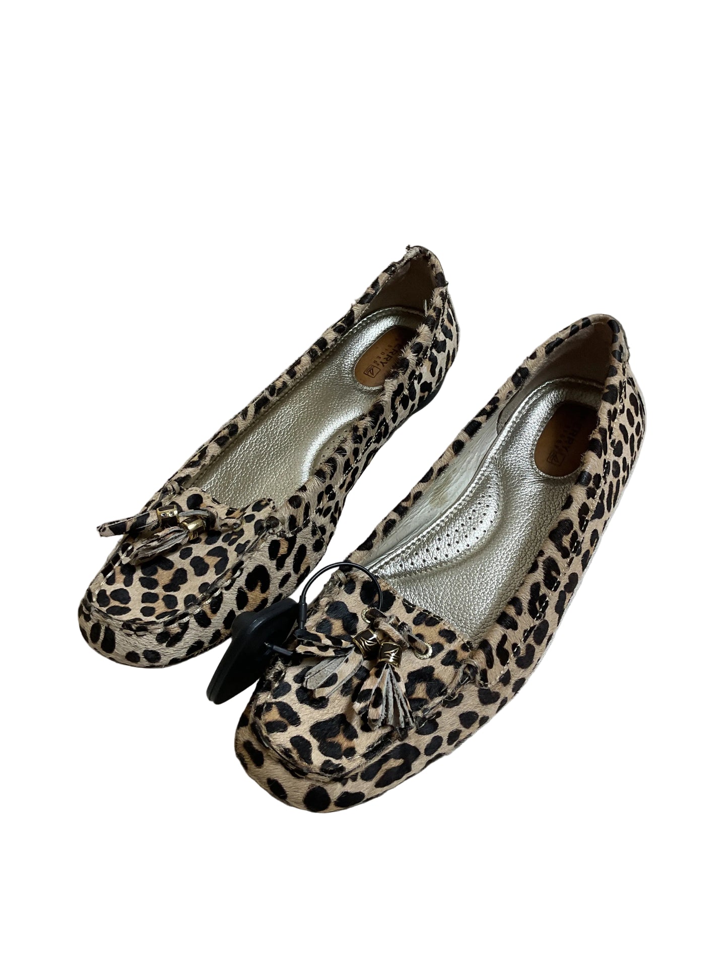 Shoes Flats By Sperry In Animal Print, Size:9.5