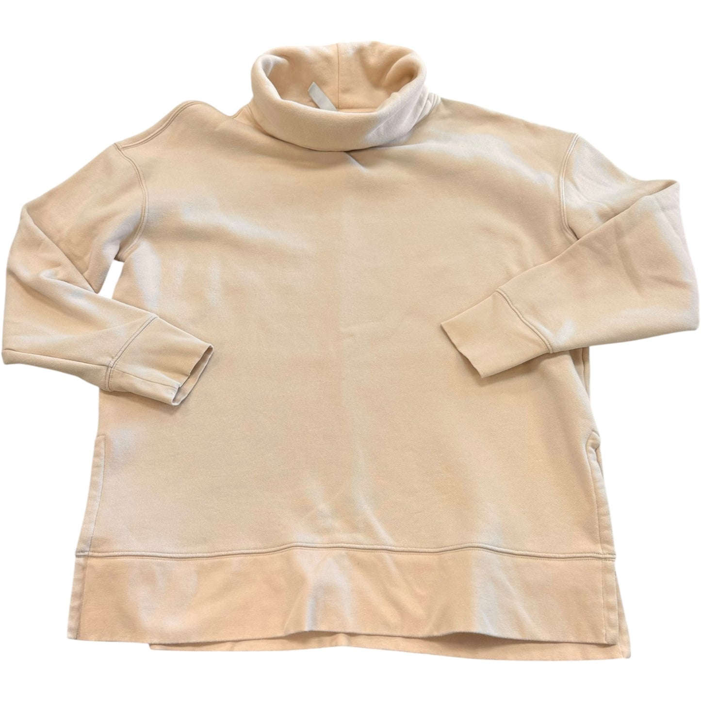 Sweatshirt Collar By Athleta In Tan, Size:M