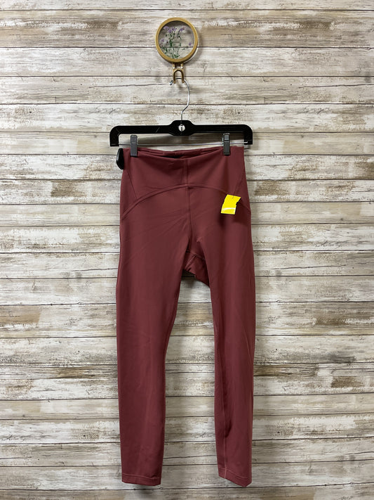 Athletic Leggings By Lululemon In Red, Size:6