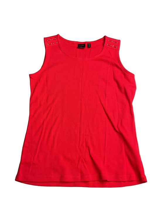 Tank Top By Rafaella In Red, Size:S