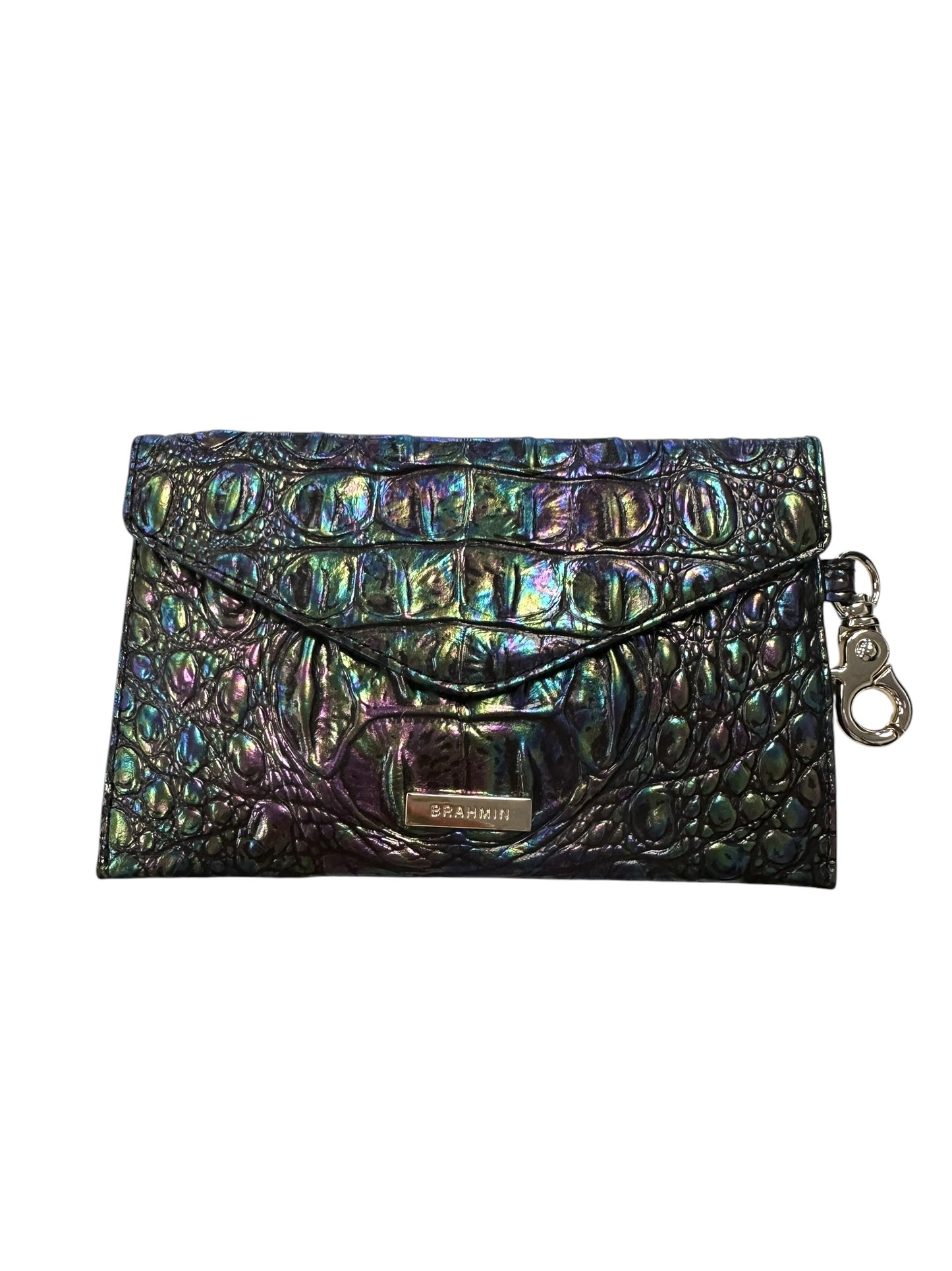 Accessory Designer Tag By Brahmin In Green & Purple
