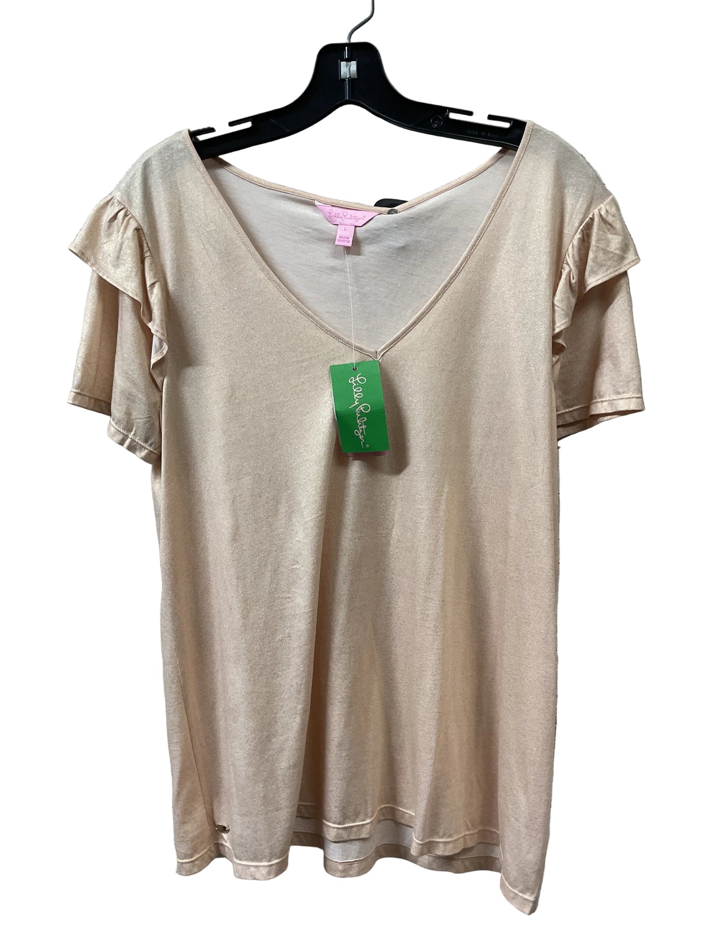 Top Ss Designer By Lilly Pulitzer In Gold, Size:L