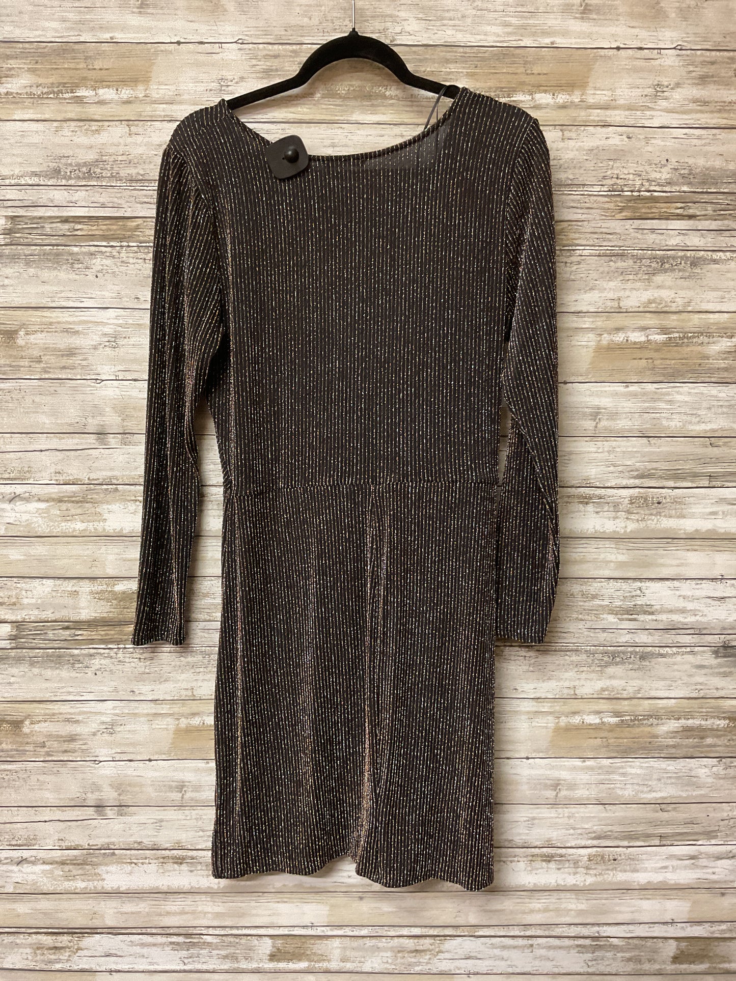 Dress Party Short By Mi Ami In Black & Gold, Size:1X