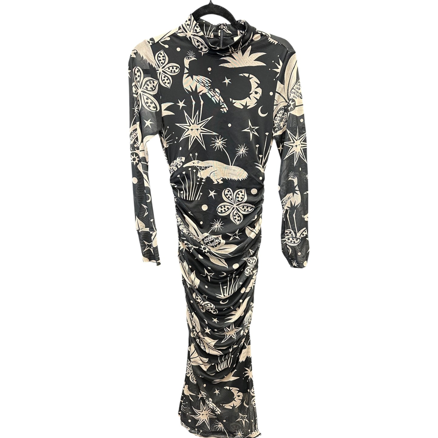 Dress Casual Maxi By Farm Rio In Black & Cream, Size:S