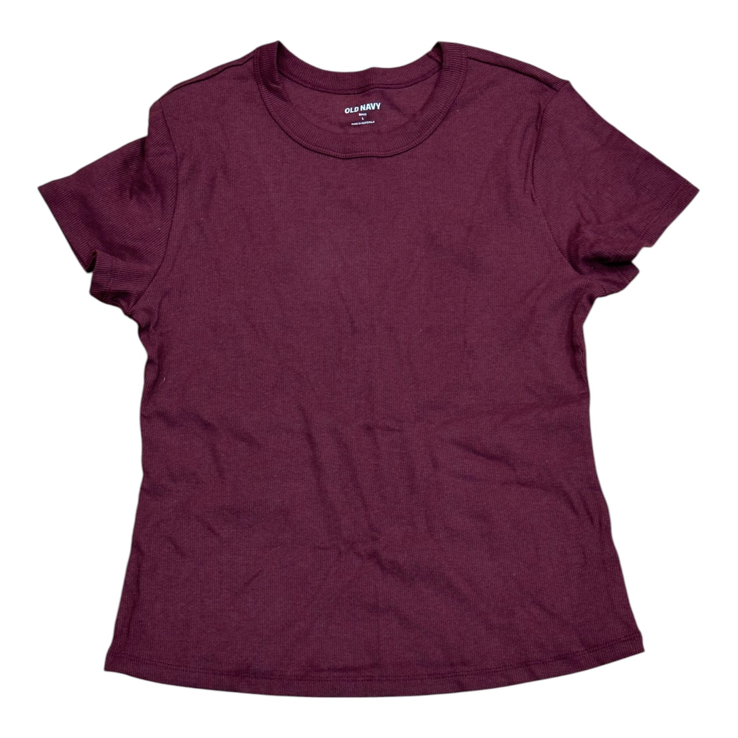 Top Ss Basic By Old Navy In Maroon, Size:L