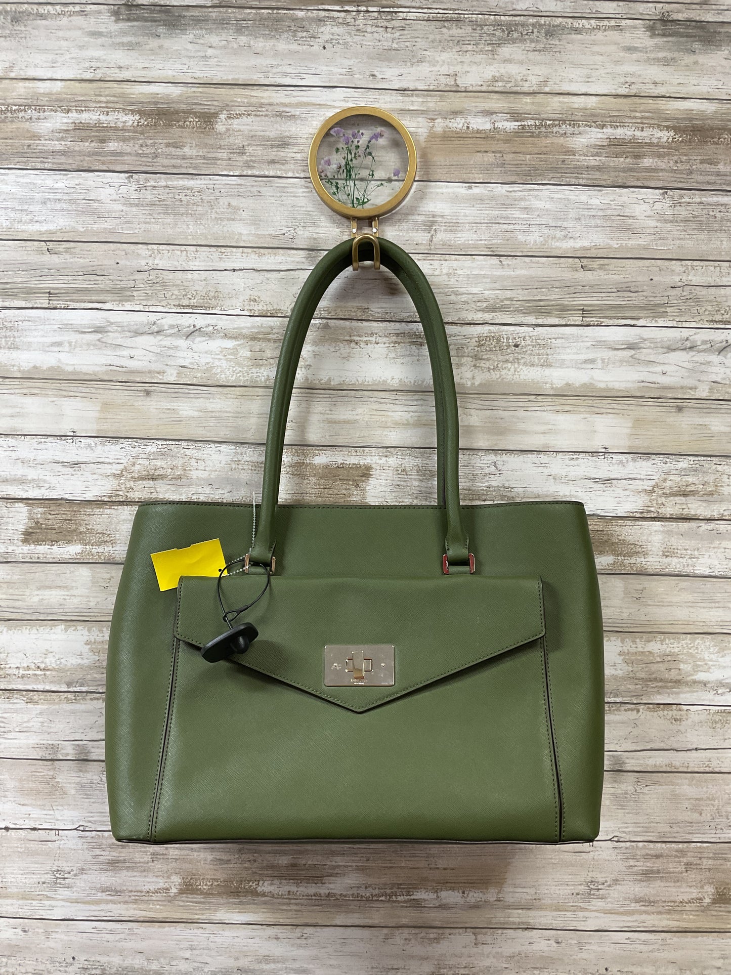 Handbag Designer By Kate Spade In Green, Size:Large