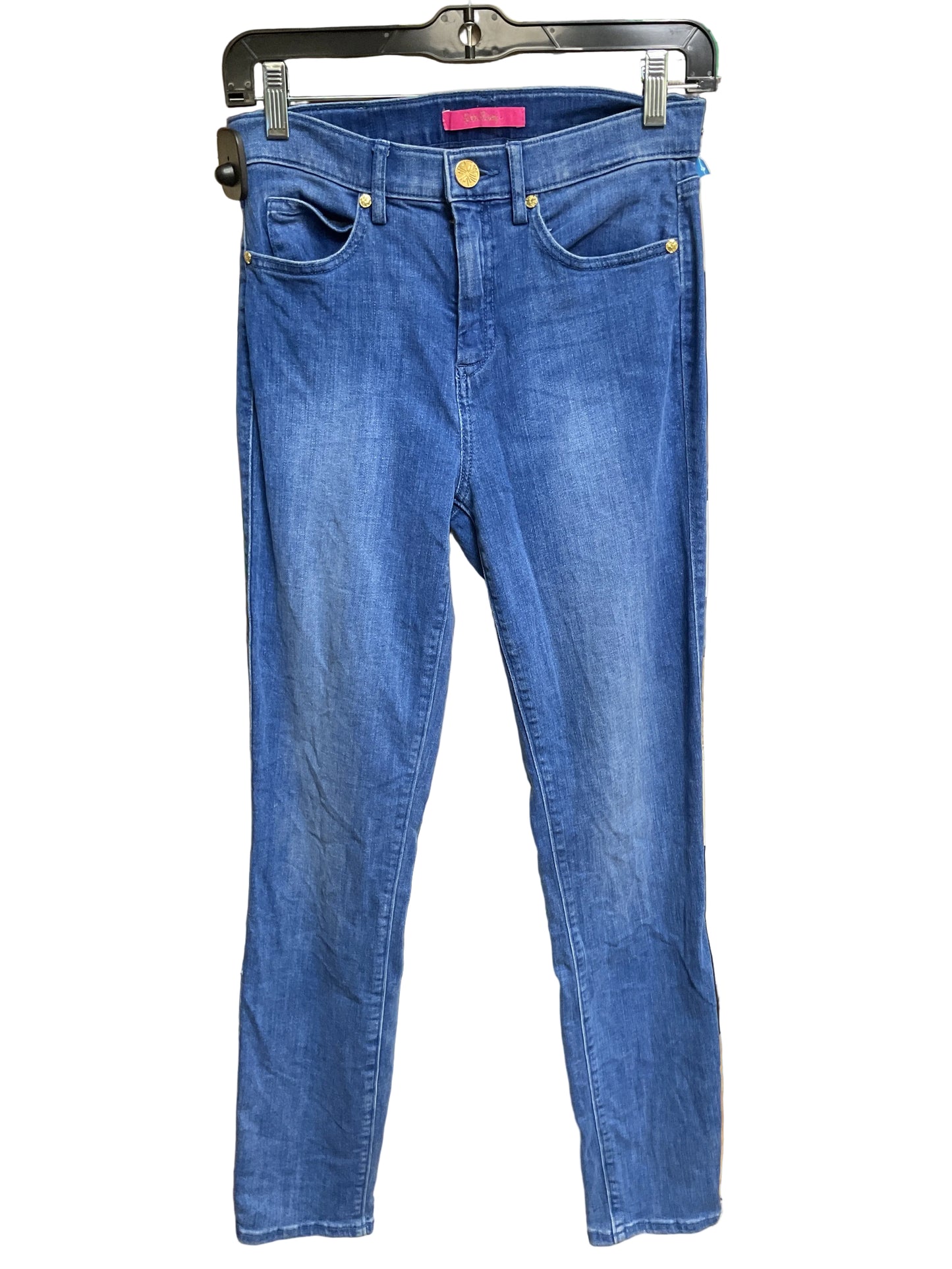 Jeans Designer By Lilly Pulitzer In Blue Denim, Size:4