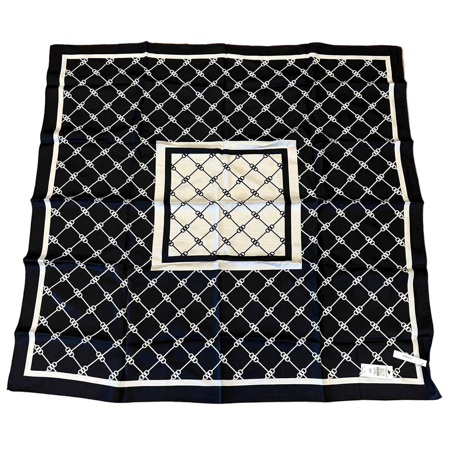 Scarf Square By Talbots In Black & White