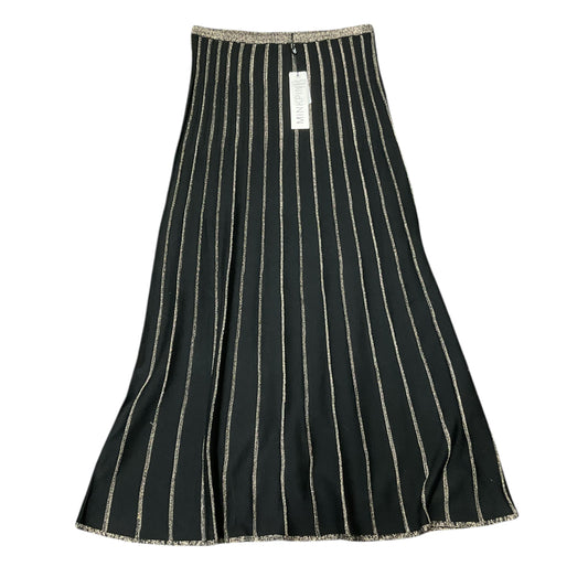 Skirt Midi By Minkpink In Black & Gold, Size:L