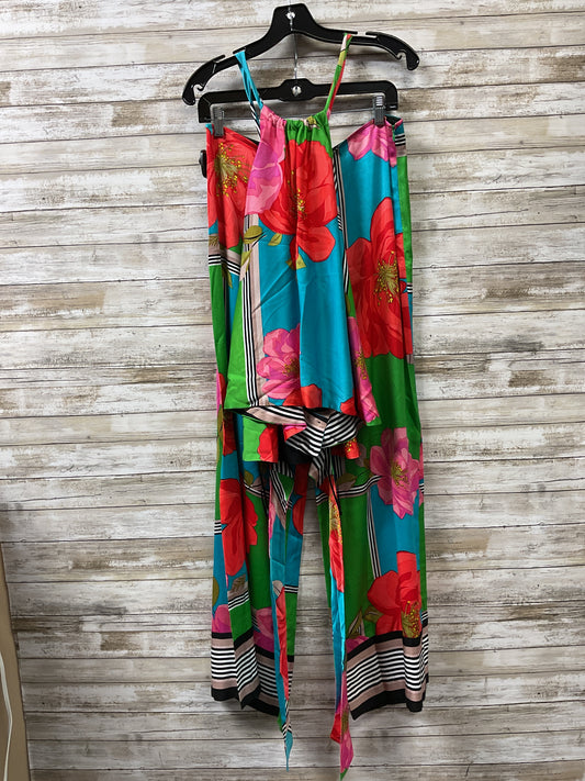 Pants Set 2Pc By Trina Turk In Floral Print, Size:M