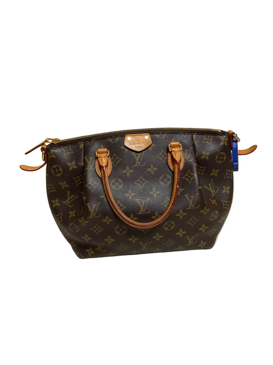 Handbag Luxury Designer By Louis Vuitton In Brown, Size:Medium