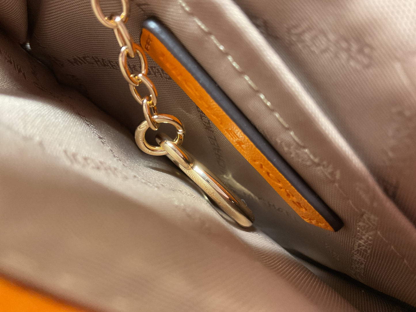 Wallet Designer By Michael Kors In Orange, Size:Small