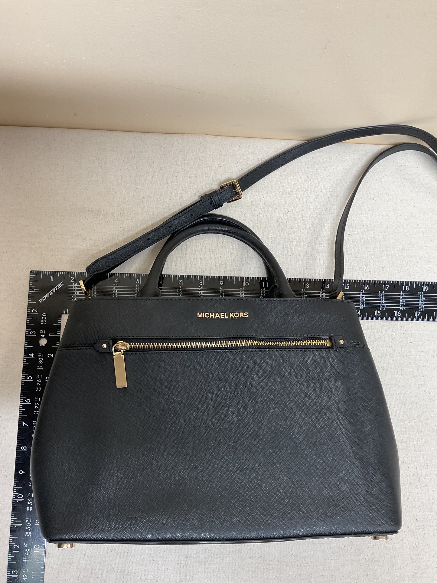 Handbag Designer By Michael Kors In Black, Size:Medium