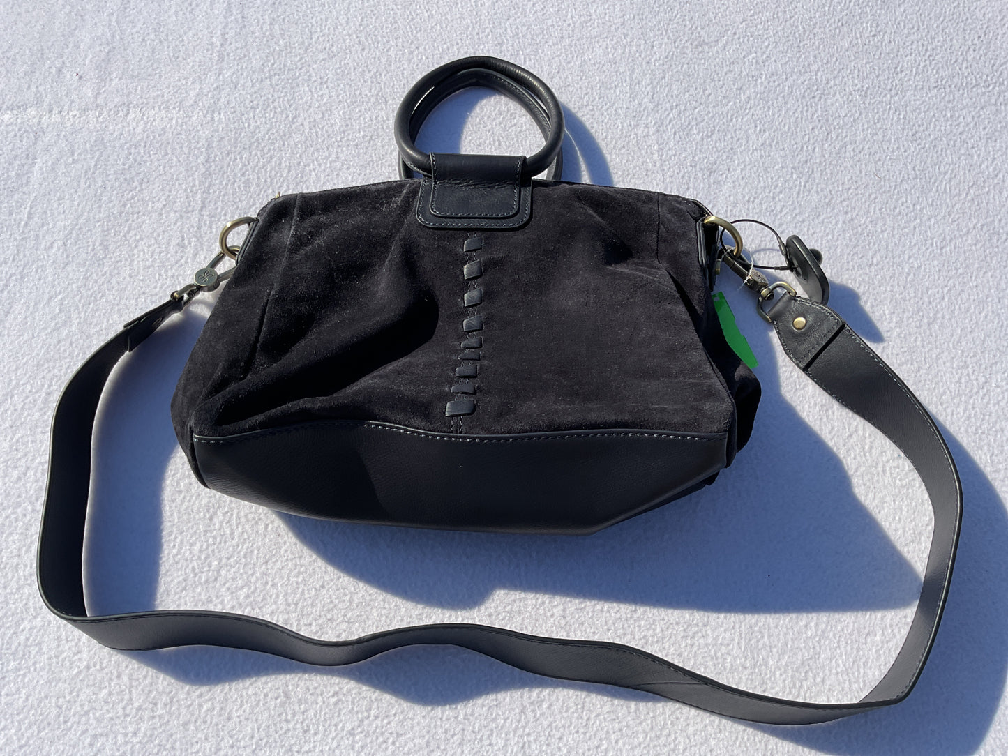 Handbag Leather By Hobo Intl In Navy, Size:Medium