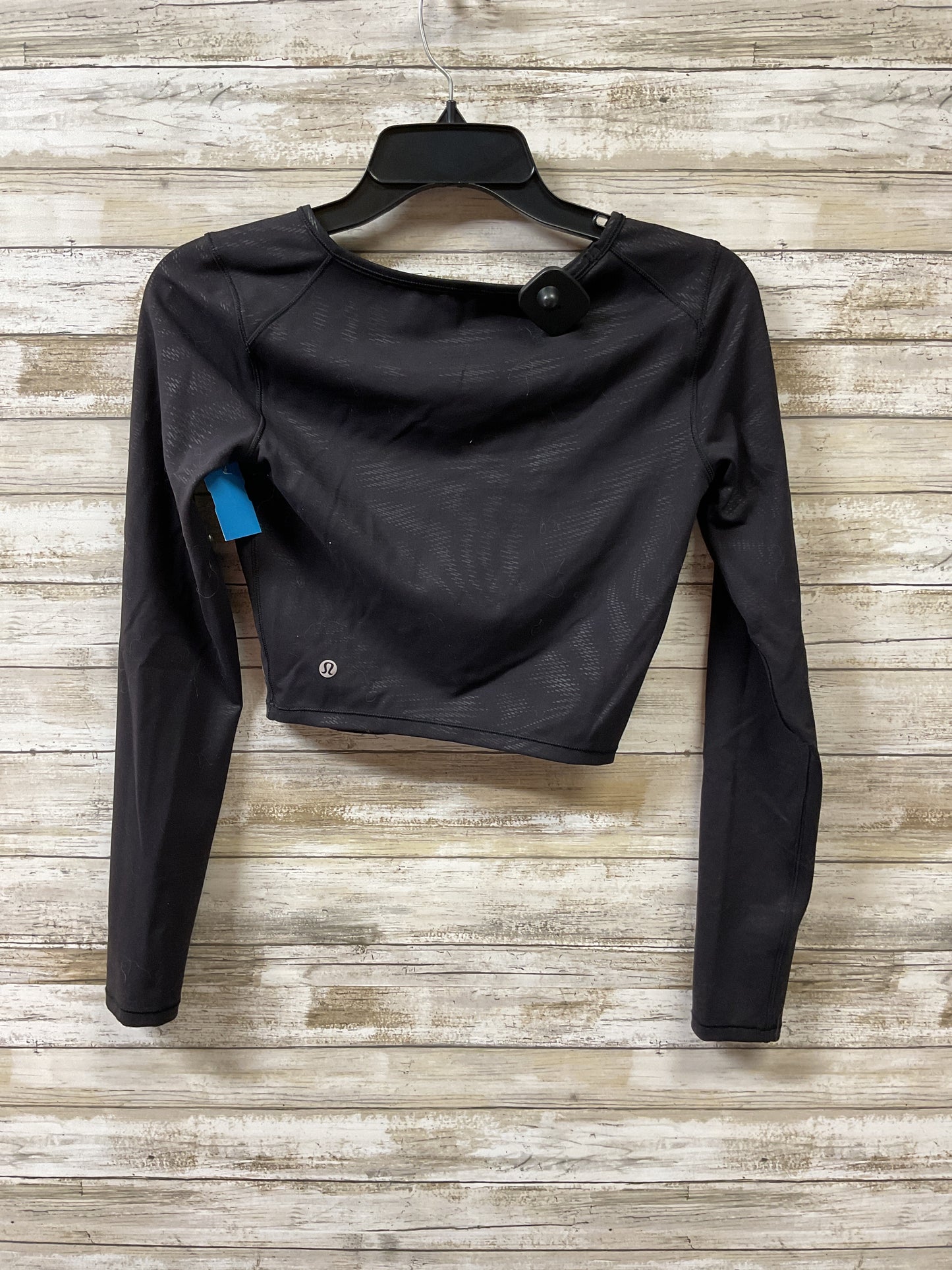 Athletic Top Ls Crewneck By Lululemon In Black, Size:S
