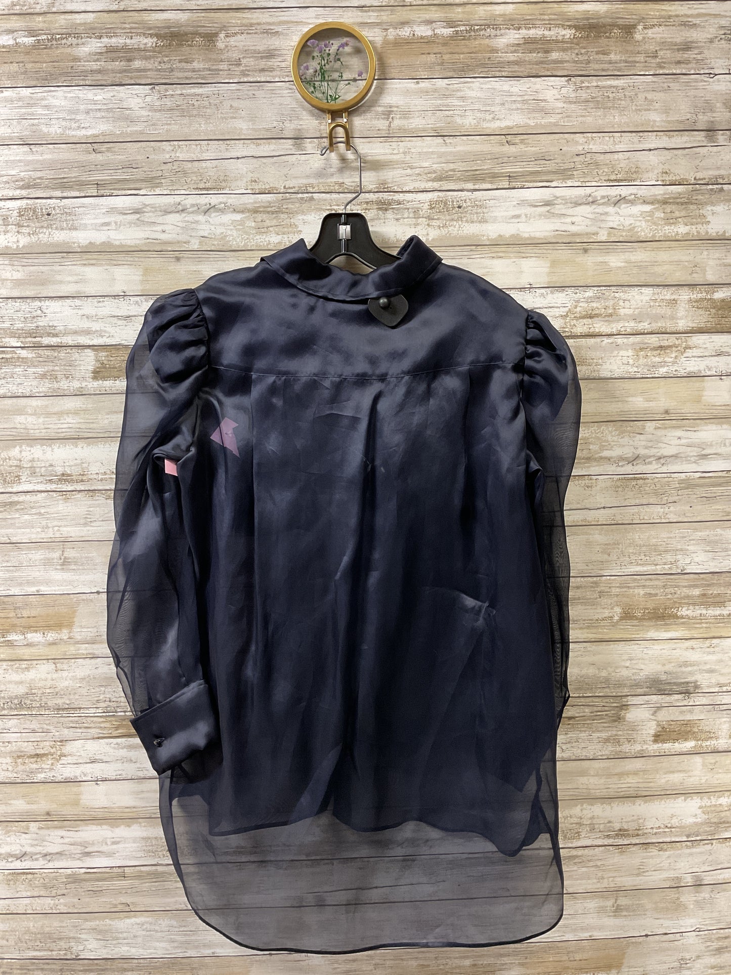 Blouse Designer By Max Mara In Navy, Size:Xs