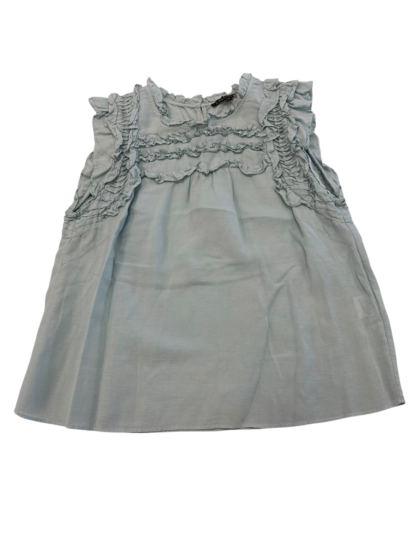 Top Sleeveless By Caballero In Blue, Size:Xs