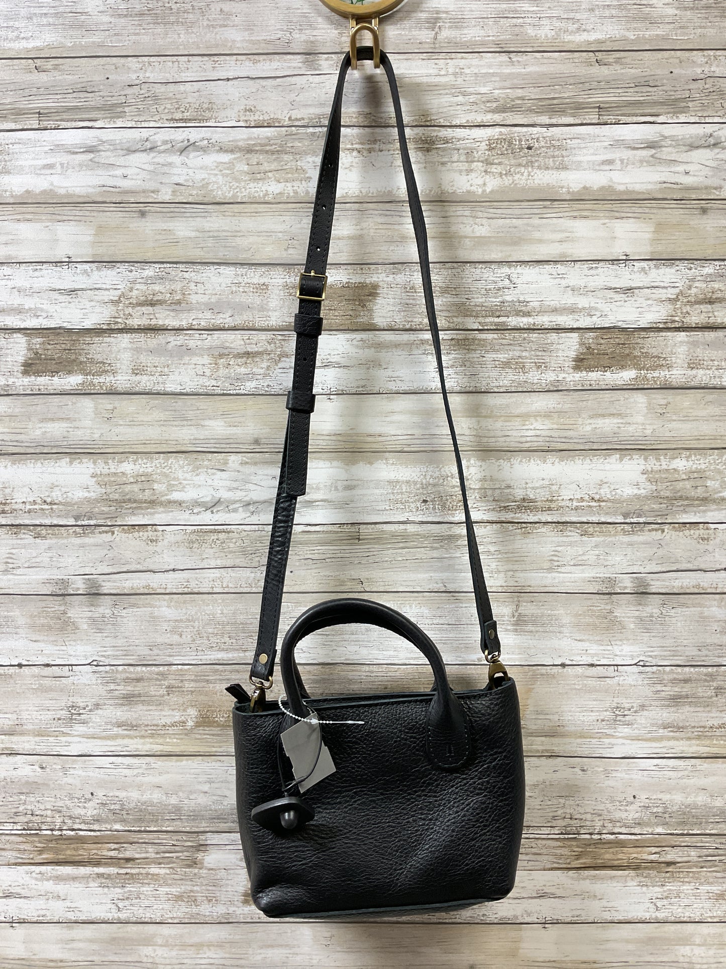 Crossbody Leather By Cma In Black, Size:Small