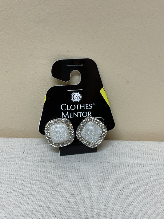 Earrings Other By Clothes Mentor In Gold & White -as is