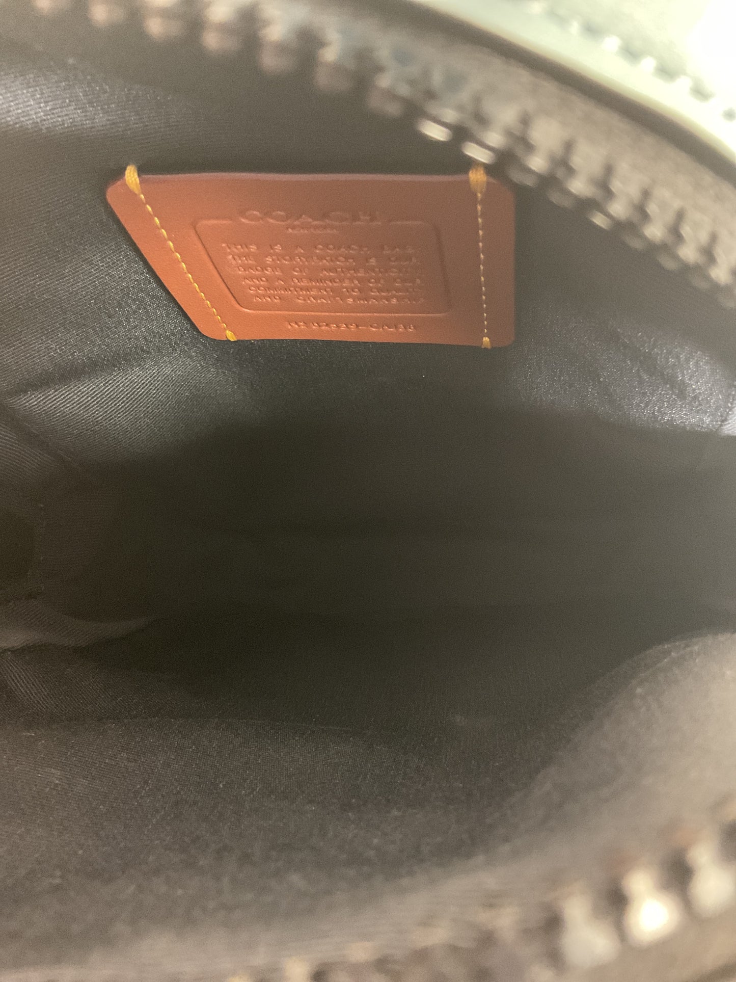 Backpack Designer By Coach In Black & Blue, Size:Small