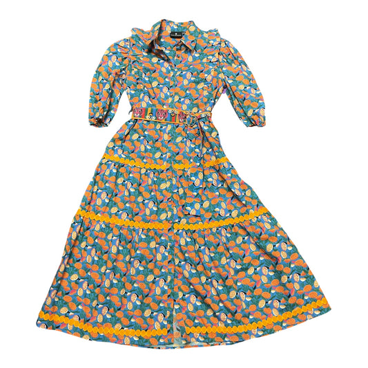 Dress Casual Maxi By Cma In Blue & Orange, Size:Xs