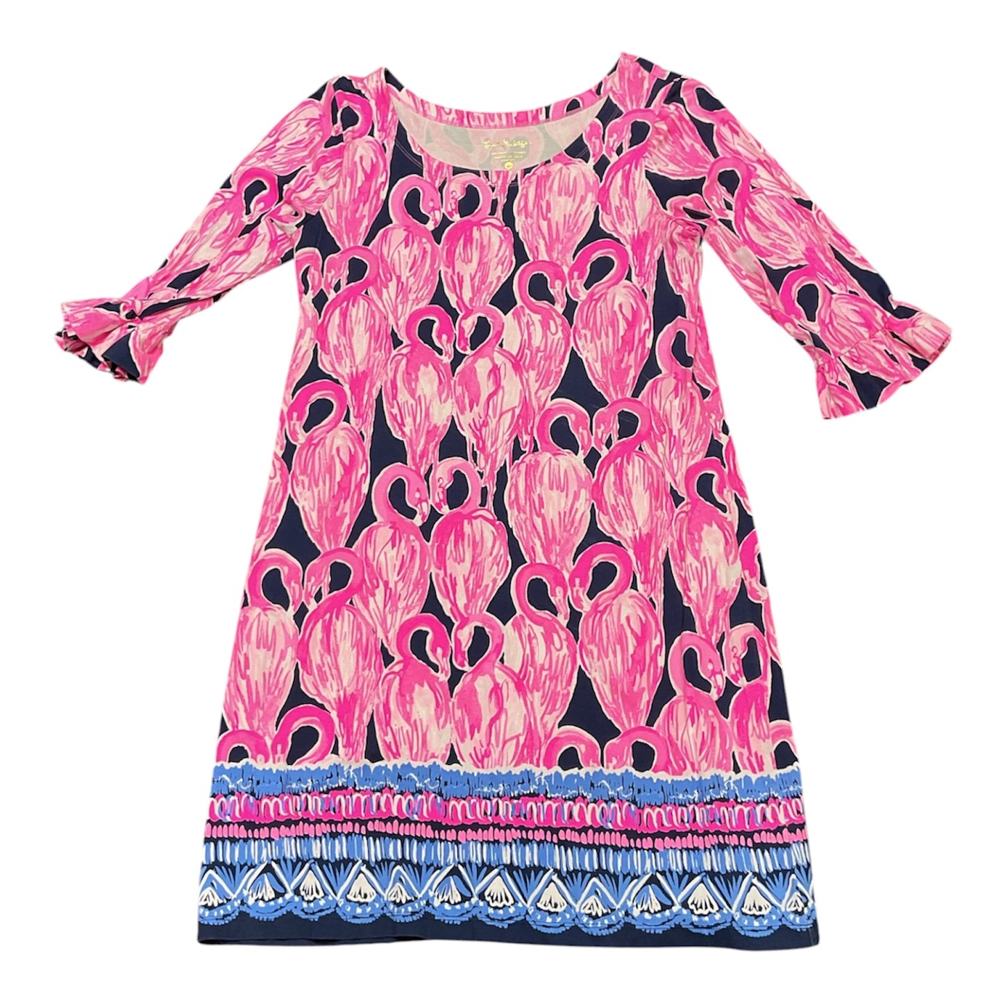 Dress Designer By Lilly Pulitzer In Blue & Pink, Size:L