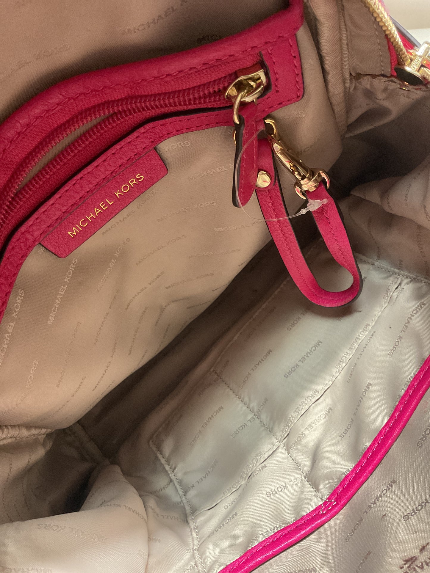 Backpack Designer By Michael Kors In Pink, Size:Medium