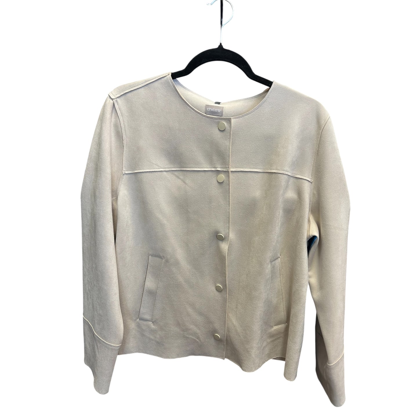 Jacket Other By Chicos In Beige, Size:L