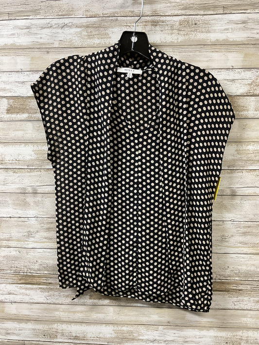 Top Ss Designer By Milly In Black & Tan, Size:Sp