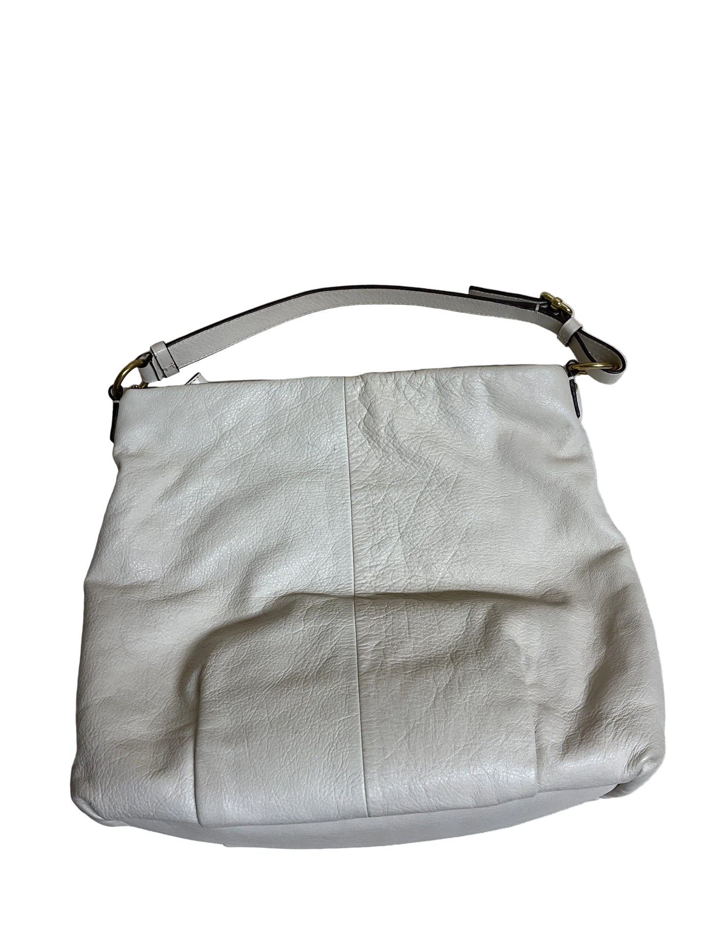 Handbag Designer By Coach In Cream, Size:Medium
