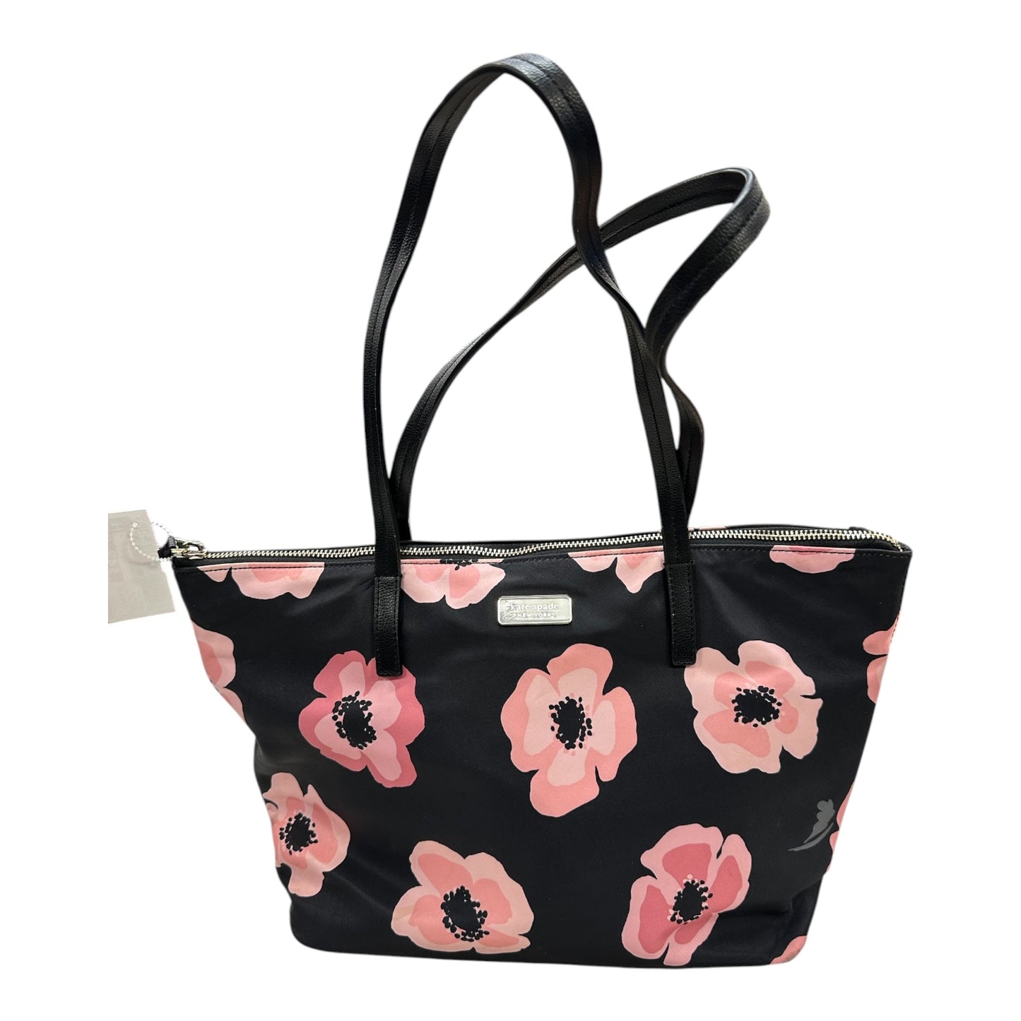 Handbag Designer By Kate Spade In Black & Pink, Size:Medium