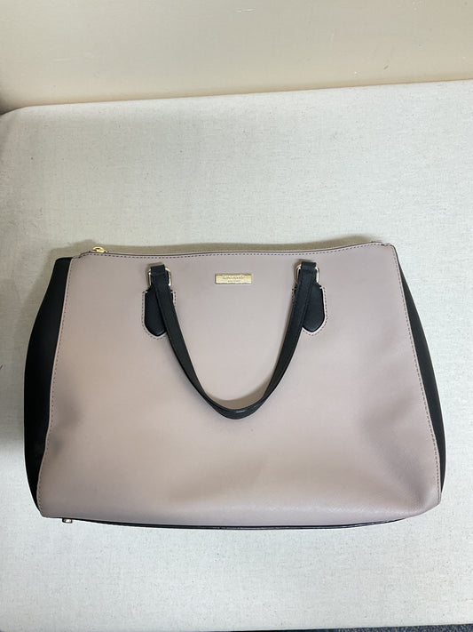 Handbag Designer By Kate Spade In Black & Pink, Size:Large