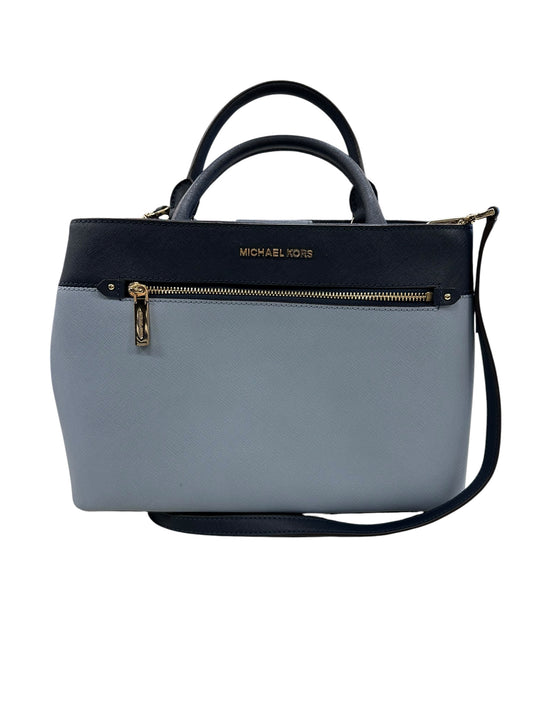 Handbag Designer By Michael Kors In Blue, Size:Large