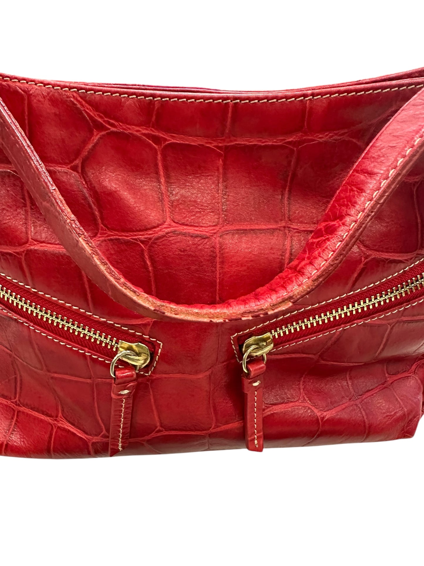 Handbag Designer By Dooney And Bourke In Red, Size:Medium