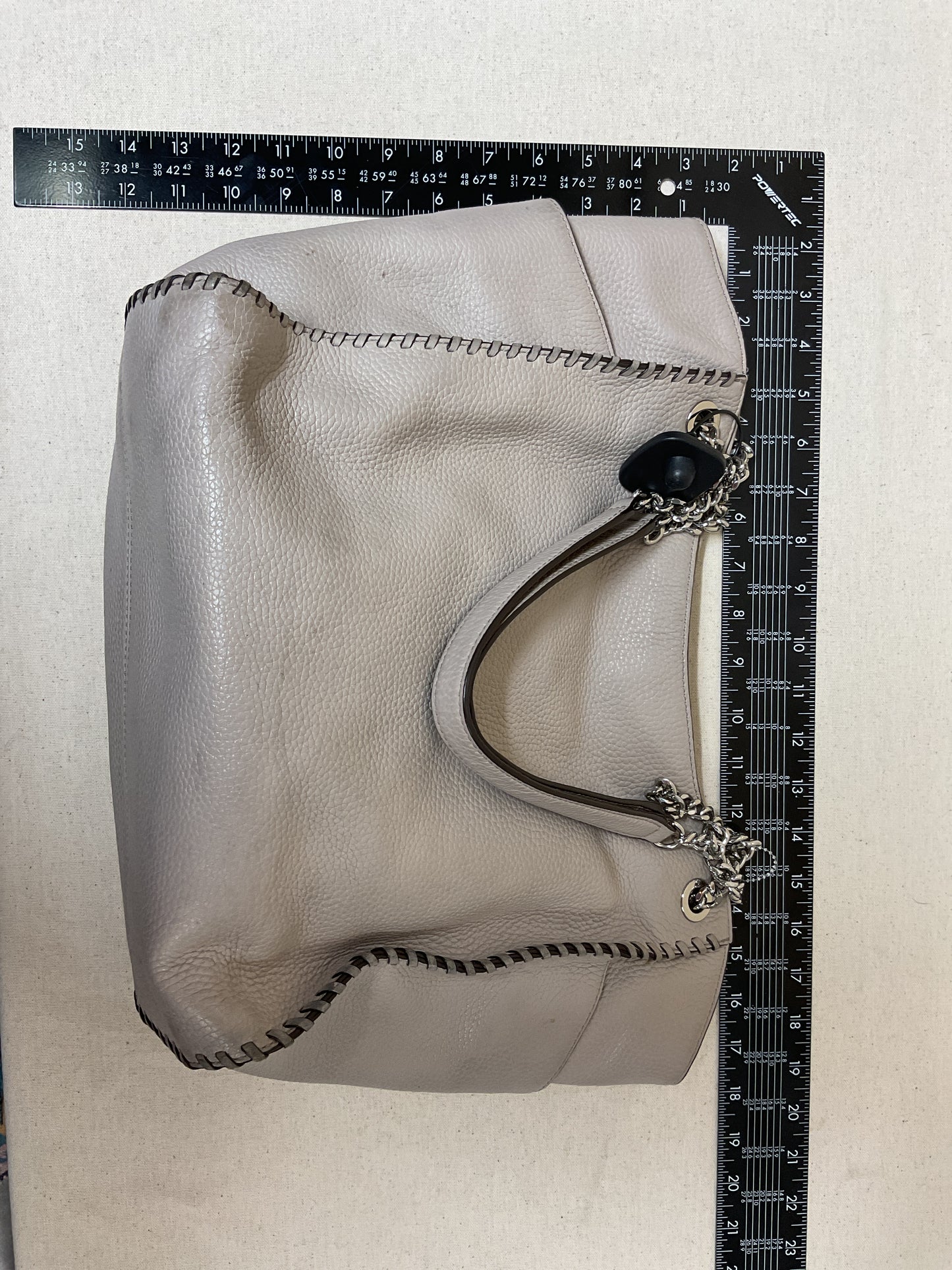 Handbag Designer By Michael Kors In Grey, Size:Large