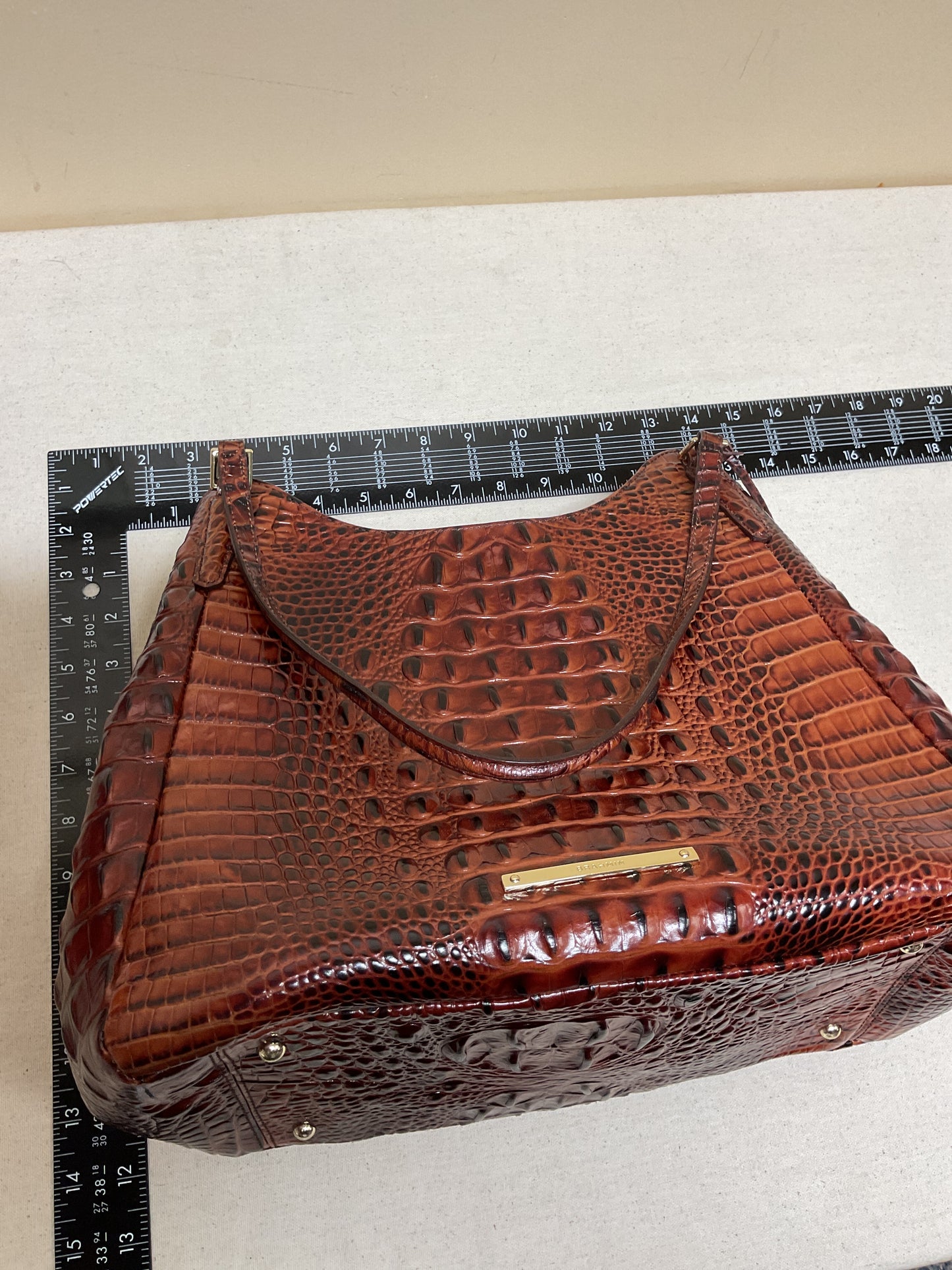 Handbag Designer By Brahmin In Brown, Size:Medium