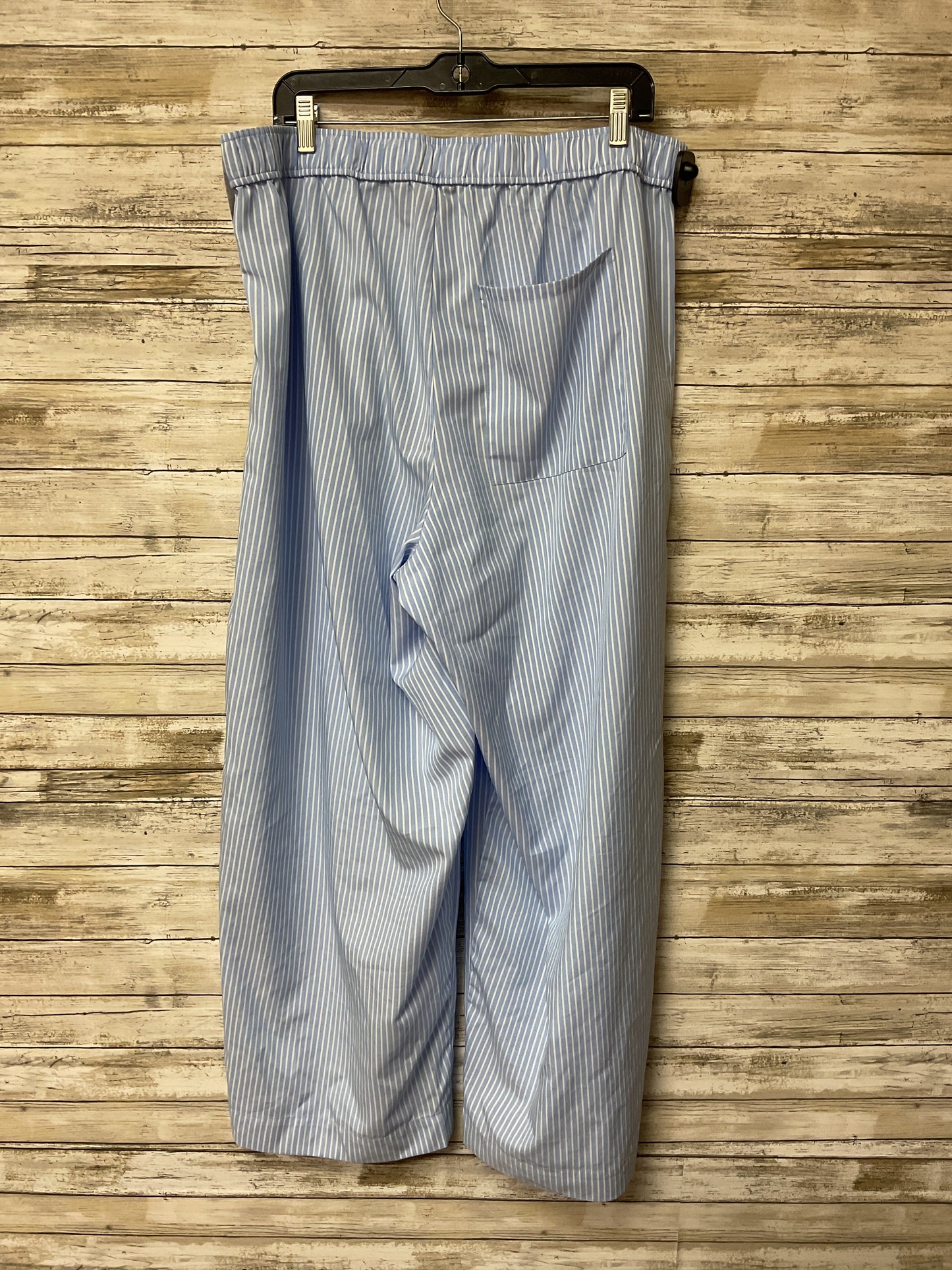 Pants Lounge By Arila In Blue & White, Size:1X