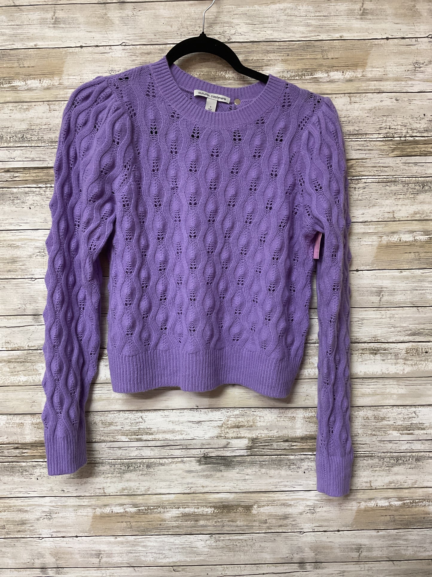 Sweater Cashmere By Autumn Cashmere In Purple, Size:S