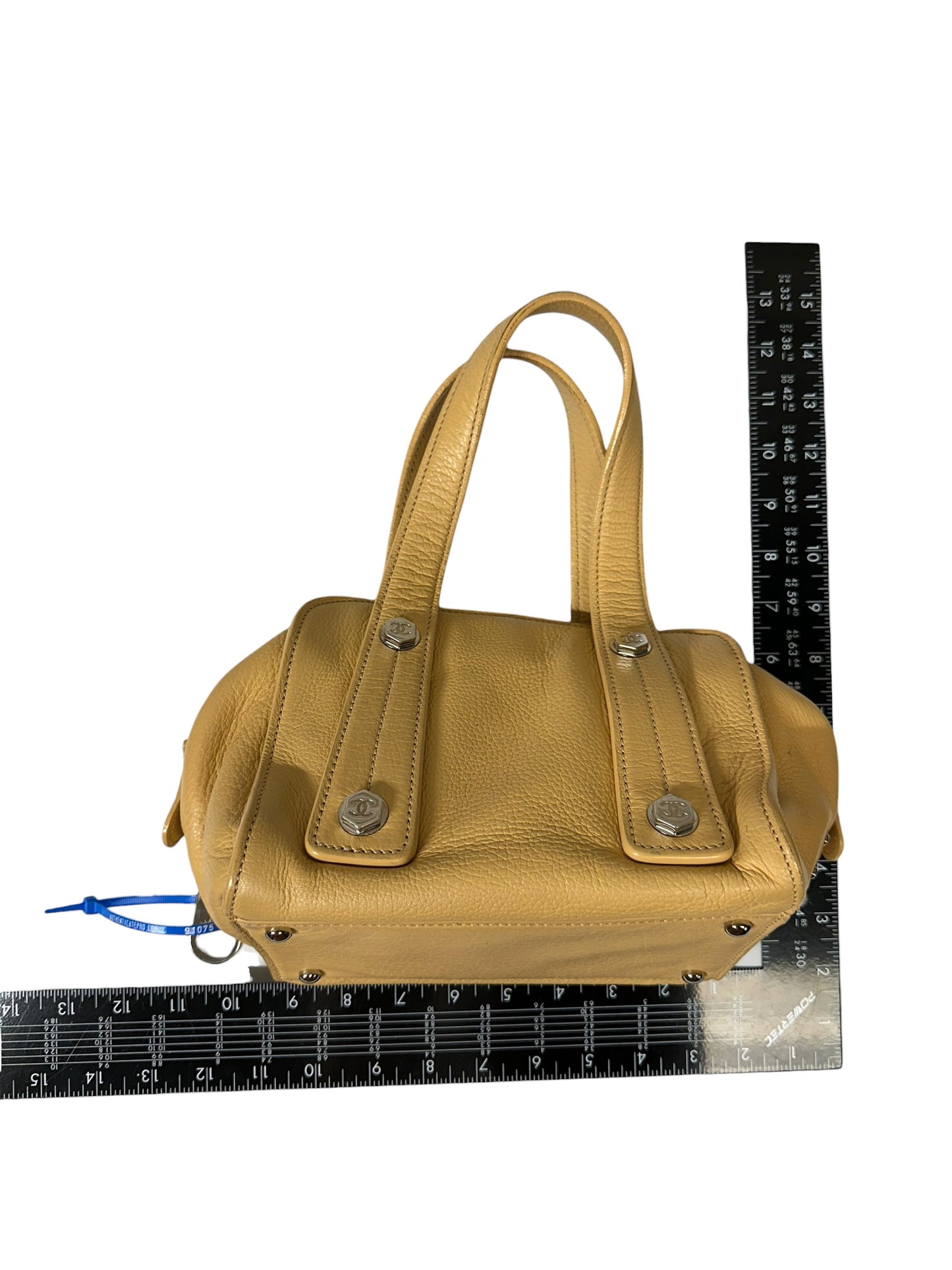Handbag Luxury Designer By Chanel In Beige, Size:Small