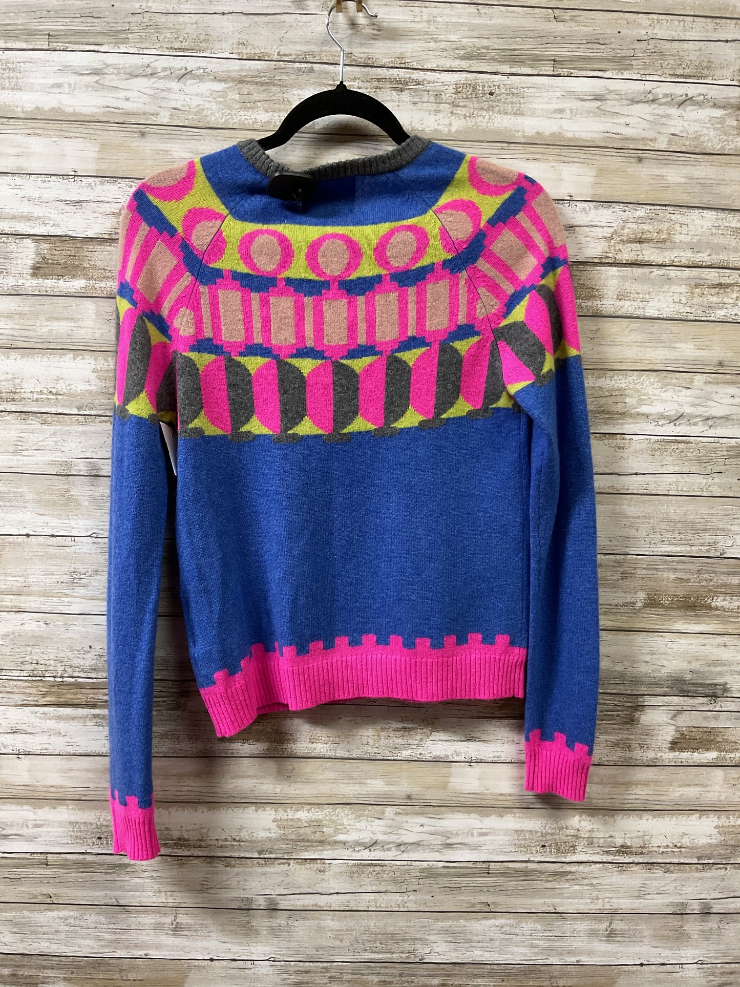 Sweater Cashmere By Cma In Blue & Pink, Size:S