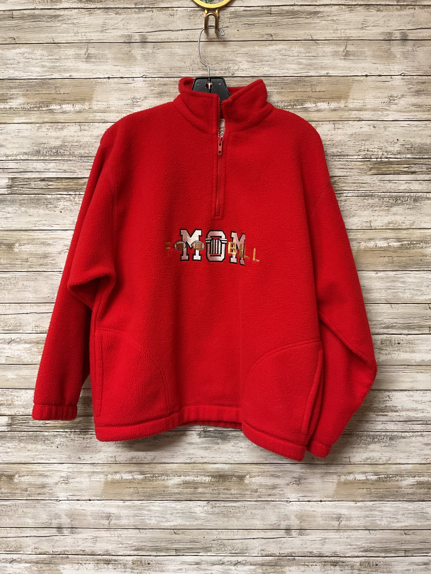 Sweatshirt Collar By Clothes Mentor In Red, Size:M