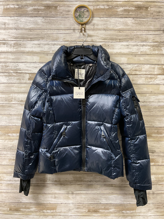 Coat Puffer & Quilted By Cma In Navy, Size:Xl