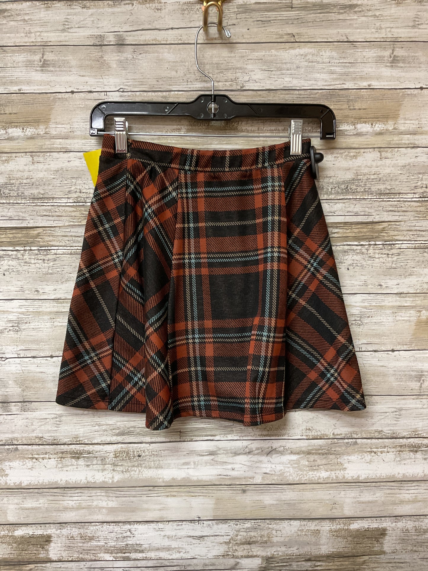 Skirt Mini & Short By Altard State In Plaid Pattern, Size:S