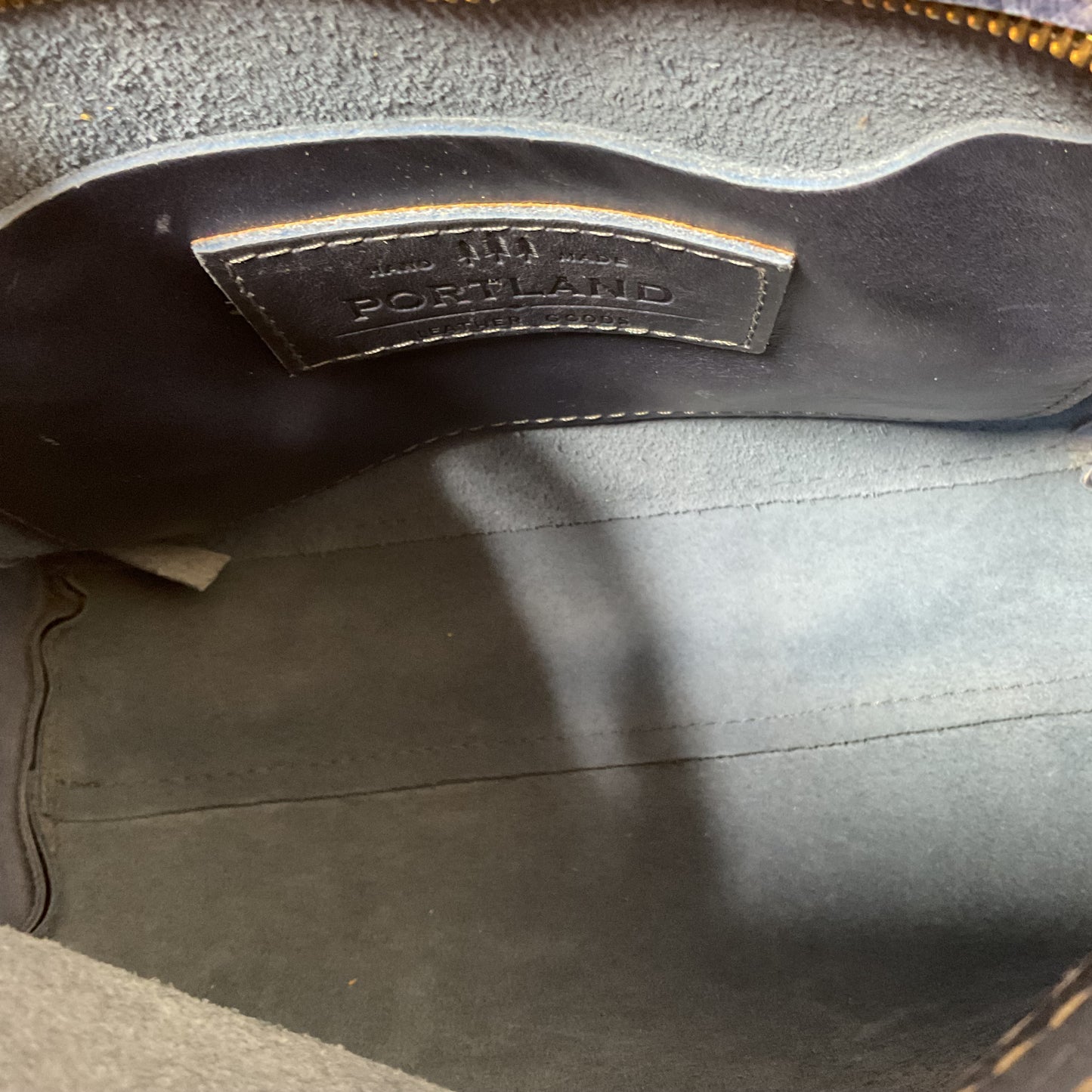 Handbag Leather By Cma In Blue, Size:Medium