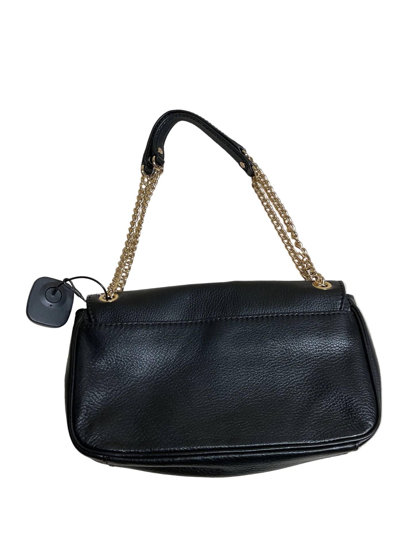 Handbag Designer By Michael Kors In Black & Gold, Size:Small