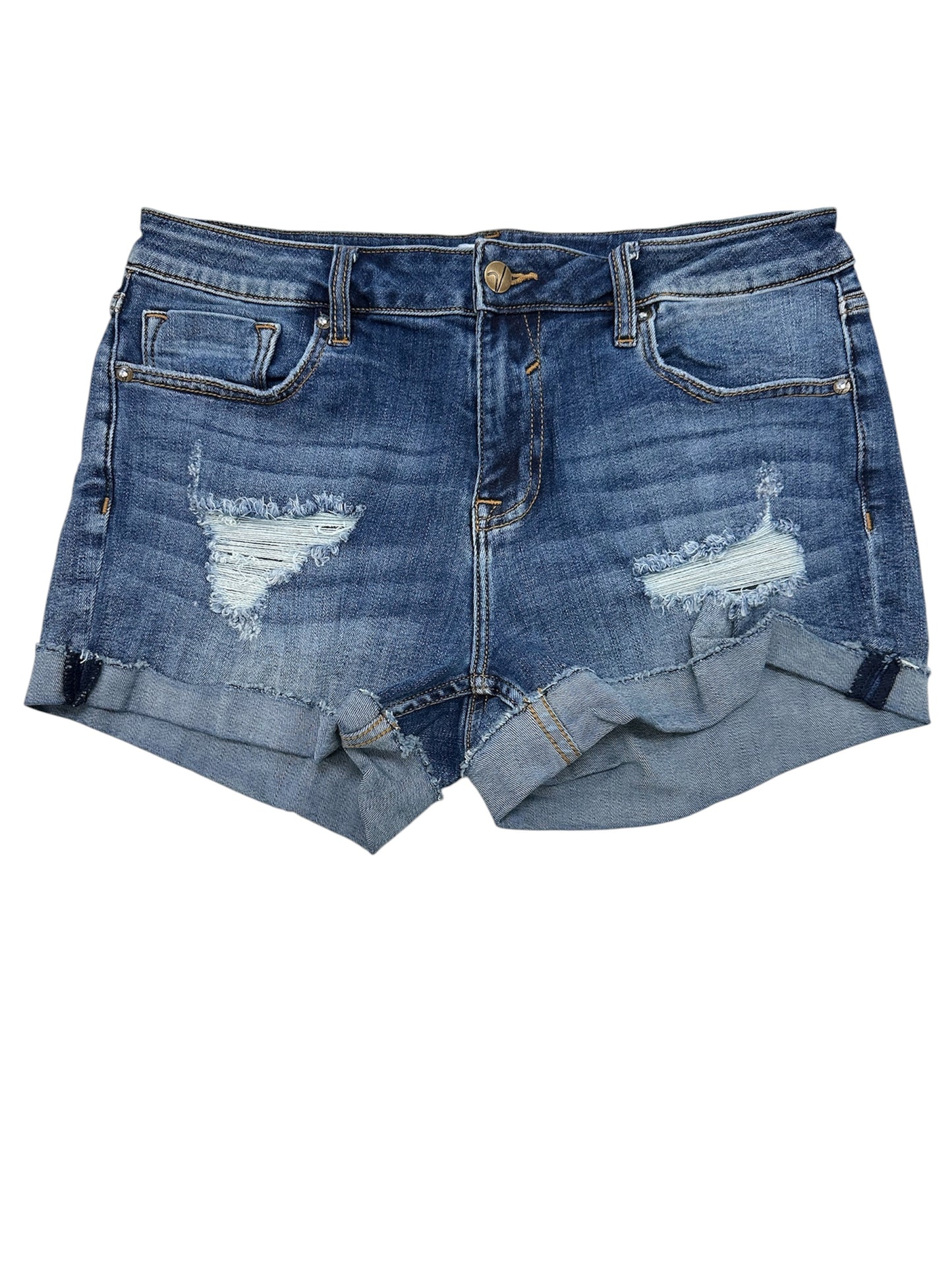 Shorts By Vigoss In Blue Denim, Size:8