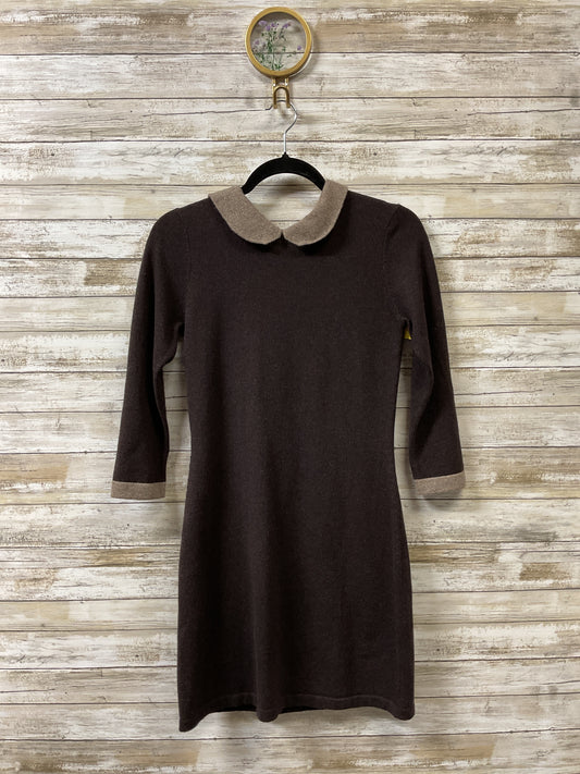 Dress Sweater By Autumn Cashmere In Brown, Size:S