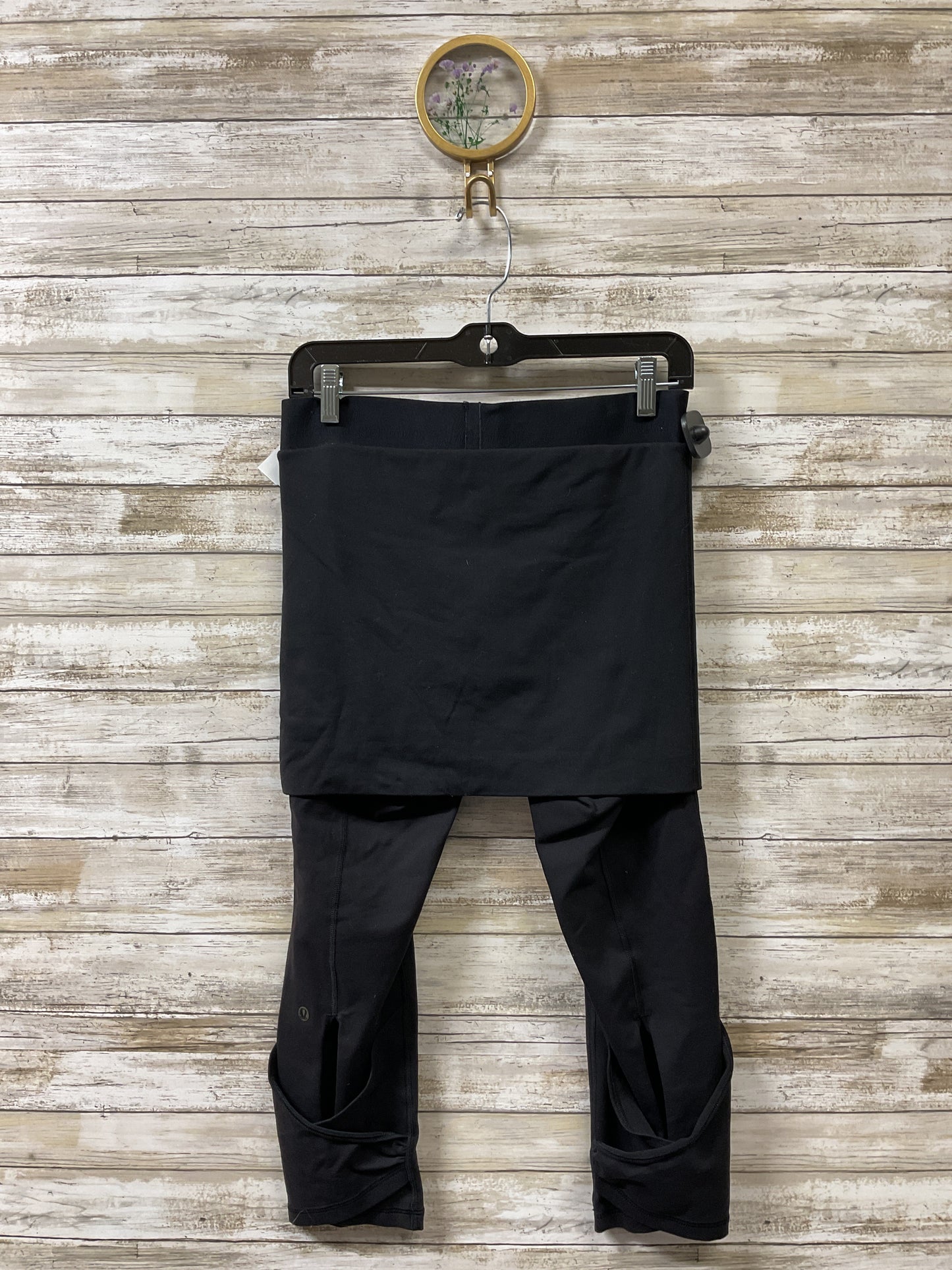 Athletic Leggings Capris By Lululemon In Black, Size:M