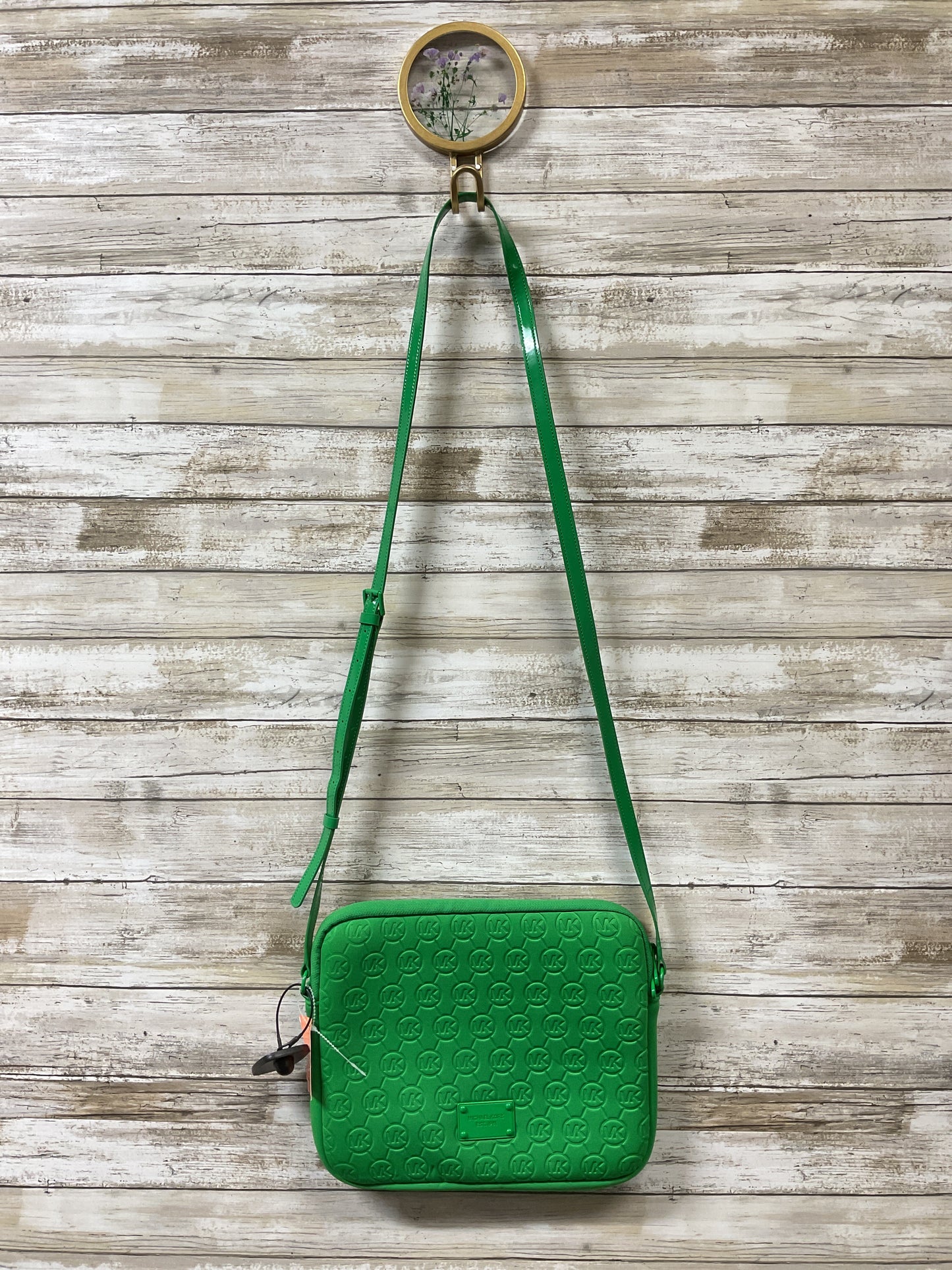 Crossbody Designer By Michael Kors In Green, Size:Medium