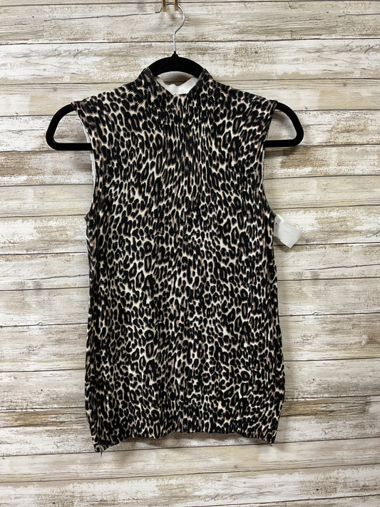 Top Sleeveless By Cable And Gauge In Animal Print, Size:M